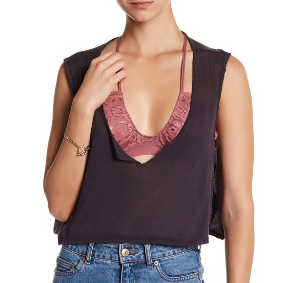 Free People NEW 'All For You' Lace Bralette TEAL Convertibile BRA NWT Women's S - Picture 3 of 12
